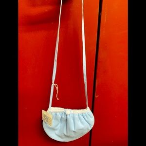 Girls cloth seersucker striped purse